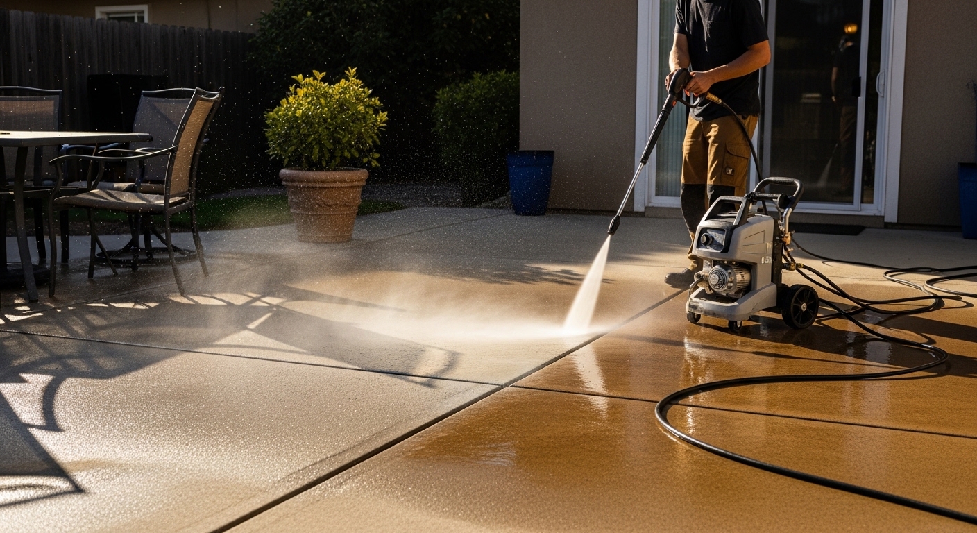 Pressure washing service