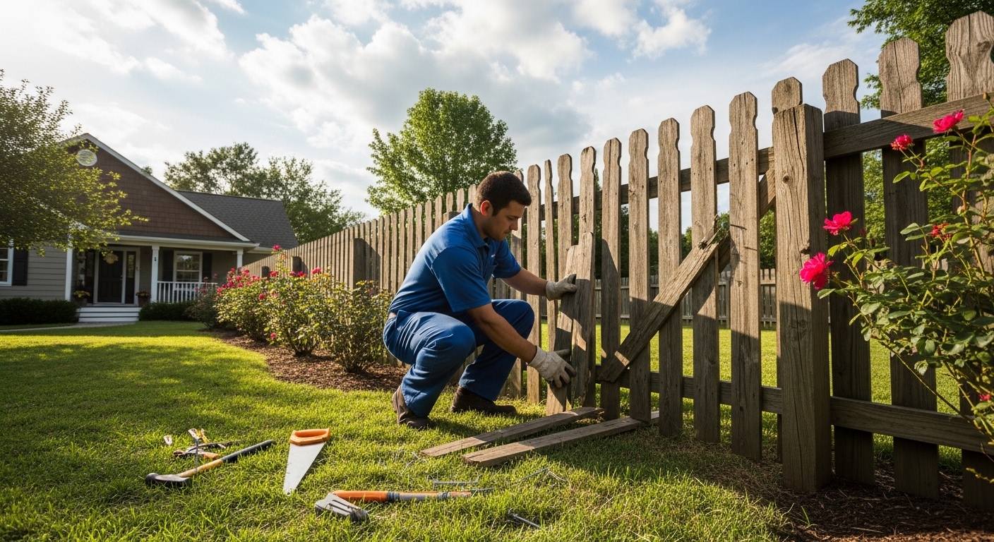 Fence repair service